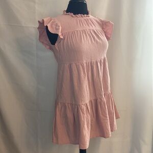 adorable womens pink mini dress